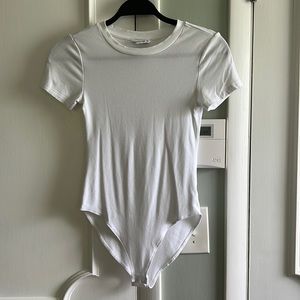 Amazon White Short Sleeve Tee Bodysuit
